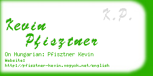 kevin pfisztner business card